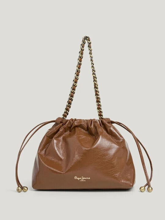 Pepe Jeans Giselle Geantă de damă De umăr Maro