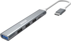 Marvo USB Hub 5 Θυρών (USB-A) UH008