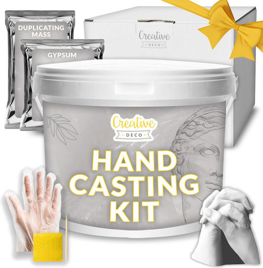 Creative Deco 3D Hand Casting Kit Plaster Hands Gift Couples Partners Wedding Anniversary Birthday Valentine's Gift Her Him