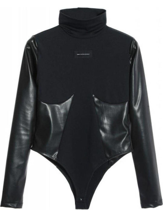 Mod Wave Movement Bodysuit Black