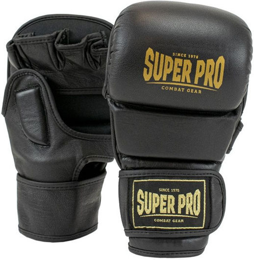 Superpro Leather MMA Gloves Black