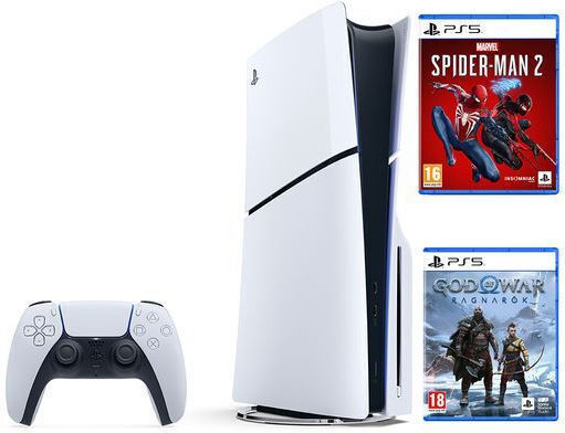 Sony PlayStation 5 & God of War Ragnarök & Marvel's Spider-Man 2 Standard Edition