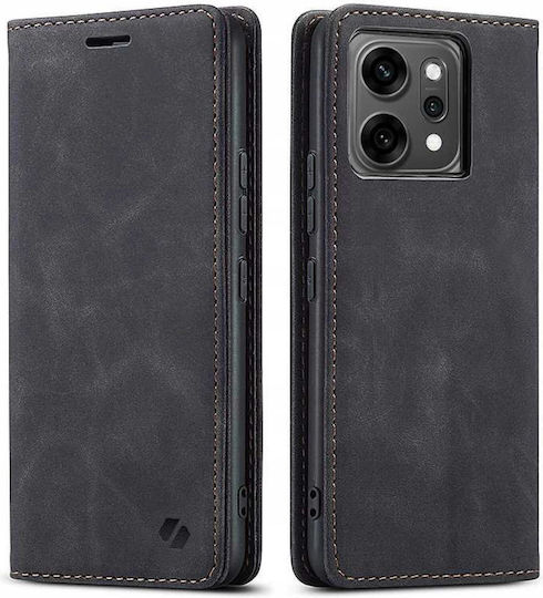 Spacecase Leather and Silicone Wallet Black (Oppo Reno 14 Pro)