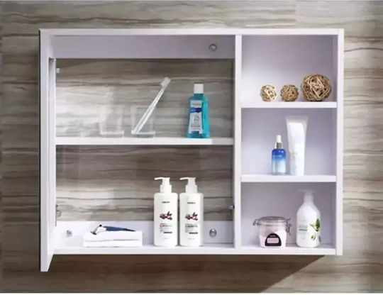 SteweHome Badezimmerspiegel mit Regal 65x60x15 cm