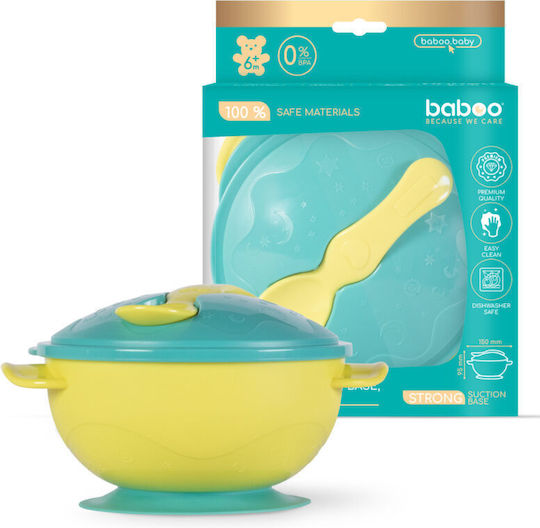 Baboo Παιδικό Μπωλ Φαγητού από Bamboo Κίτρινο
