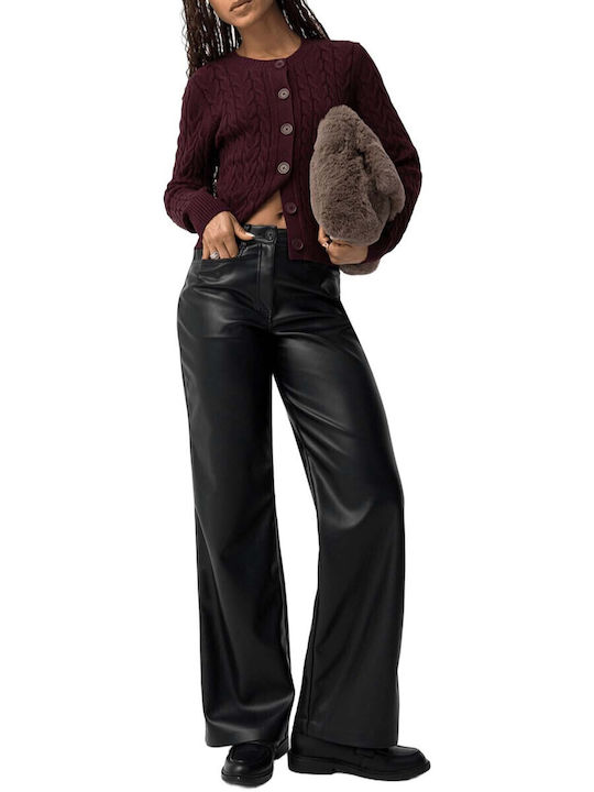 Women's Fabric Trousers Black