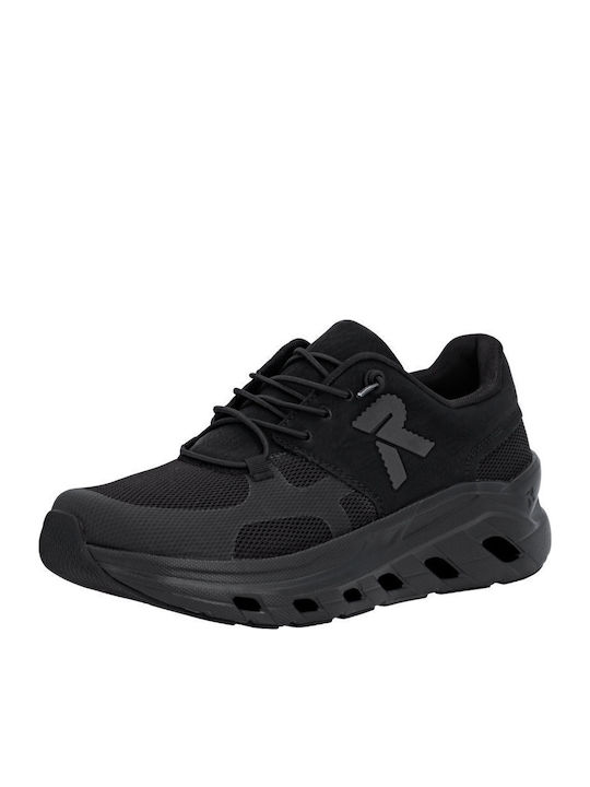 Rieker Sneakers Μαύρα Rieker Sneakers Μαύρα