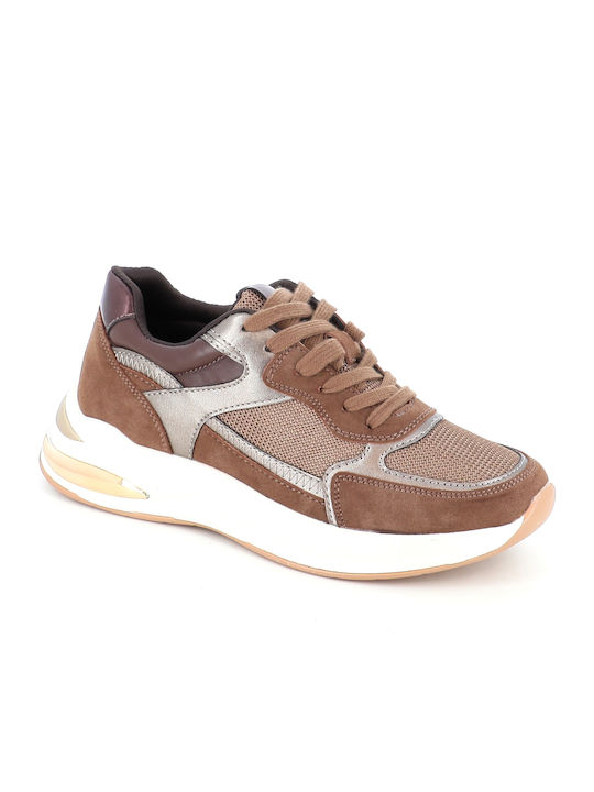 B-Soft Γυναικεία Sneakers Καφέ