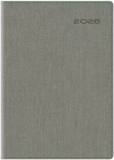 THeofylaktos Derby Firenze Daily Agenda 2026 Grey 17.2x24cm
