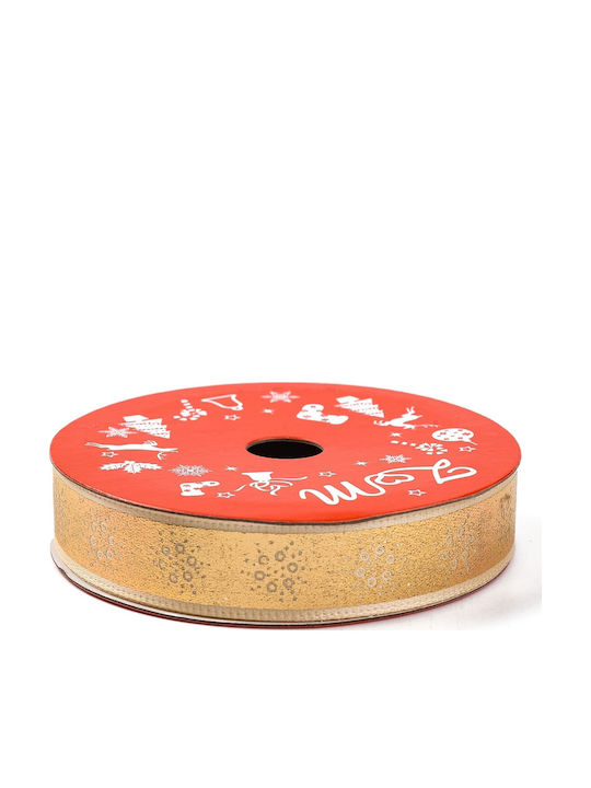 Christmas Ribbon Gold 1pc