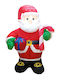 Outdoor Inflatable Illuminated Santa Claus Red 120cm
