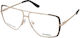 Guess Weiblich Metallisch Brillenrahmen Gold GU...