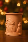 Soy Christmas Candle 9x9cm with Melomakarono Sc...