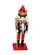 Dorosimo Wooden Christmas Nutcracker 16cm Red