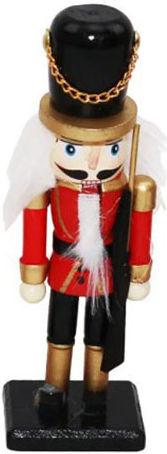 Dorosimo Wooden Christmas Nutcracker 16cm Red