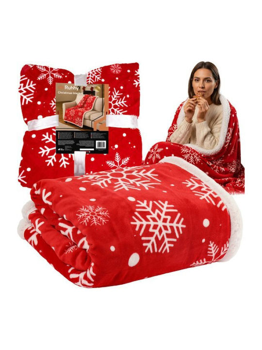 Ruhhy Flannel Christmas Blanket 1.3x1.7m 26611 ...