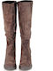 Suede Women's Boots Brown