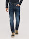 Herren Jeanshose Elastisch Regular Fit Blau