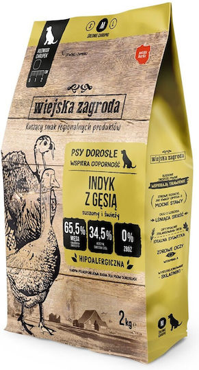 Wiejska Zagroda 2kg Trockenfutter für Hunde mit Türkei