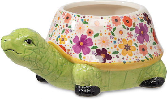 Fankon Flowers Planter Ceramic Green 14x9cm.