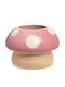 Fankon Flowers Übertopf Keramik Rosa 14x10εκ.
