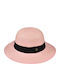 Stamion Wicker Women's Panama Hat Pink