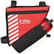 B-soul Fahrradkoffer Wasserflaschen Dreiecktasche Solides Rot