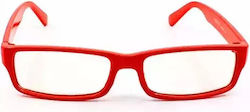Nerd Clear Παιδικά Γυαλιά Ηλίου Κόκκινα