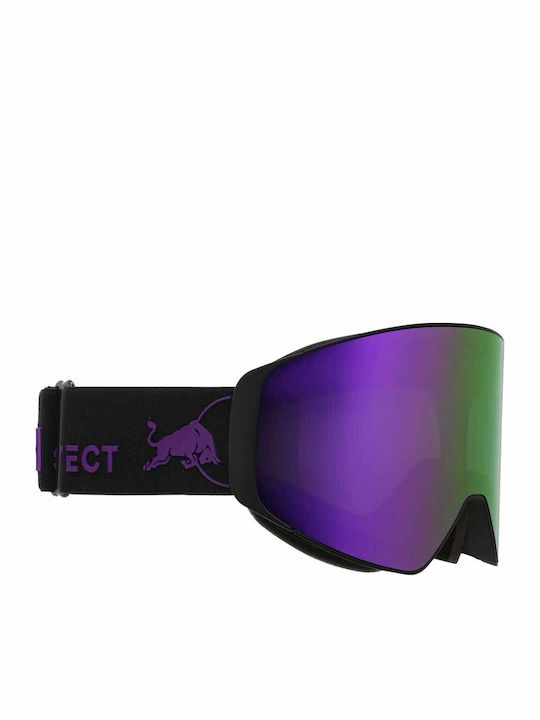 Red Bull Spect Ski & Snowboard Goggles Kids Black with Lens in Black Color Red Bull Spect Ski & Snowboard Goggles Kids Black with Lens in Black Color