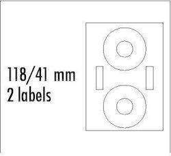 Logo Self-Adhesive Rectangular A4 Labels 118x41mm