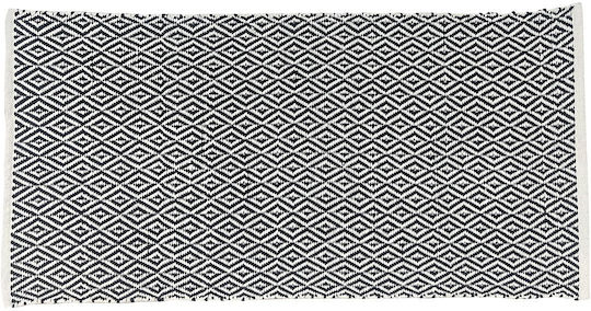 Melinen Polly Rug Rectangular Summer Cotton Black