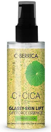 Natura Siberica C+Cica C-Berrica Glassy Skin Lift Soothing & Moisturizing Essence Face with Vitamin C & Niacinamide for Detoxification & Radiance 50ml