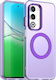 Techsuit Back Cover Plastic / Silicon Violet (Oppo A5)