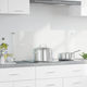 Vidaxl Transparent Kitchen Back Panel 100 x 40 x 0.8 cm Tempered Glass