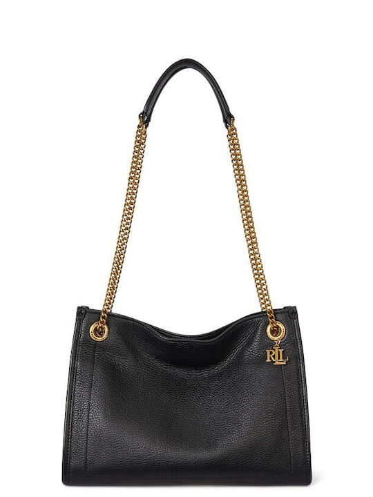 Lauren Leather Women's Bag Tote Handbag Black