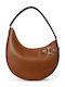 Tasha Leather Women's Shoulder Bag Tabac Brown