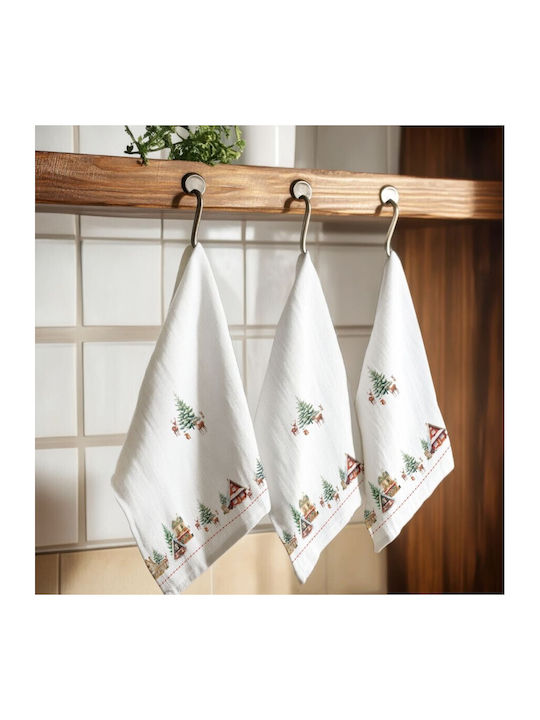 Lenjerii Deosebite Ornament de masă de Crăciun Prosop Bej L65xW40cm.