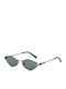 JohNocera Women's Sunglasses with Gold Metal Frame and Green Lens RUMBLE271-C6-5517