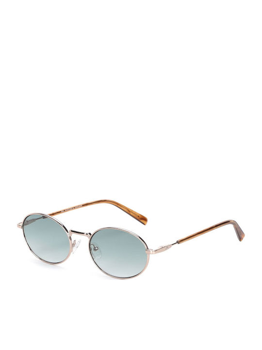 JohNocera Unisex Sunglasses with Rose Gold Metal Frame and Green Gradient Lens BAIL272-C5-5518