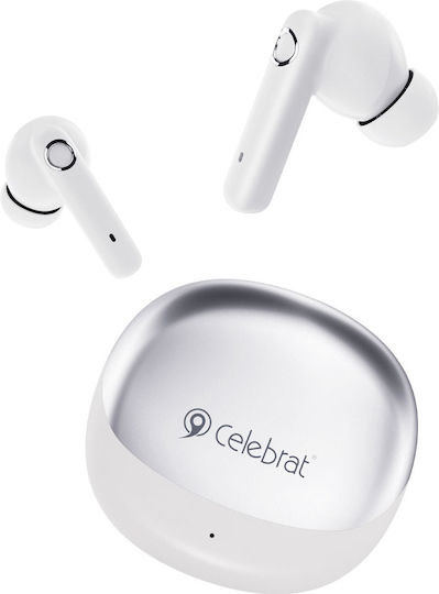 Celebrat W71 In-ear Bluetooth Handsfree Earphones with Charging Case White
