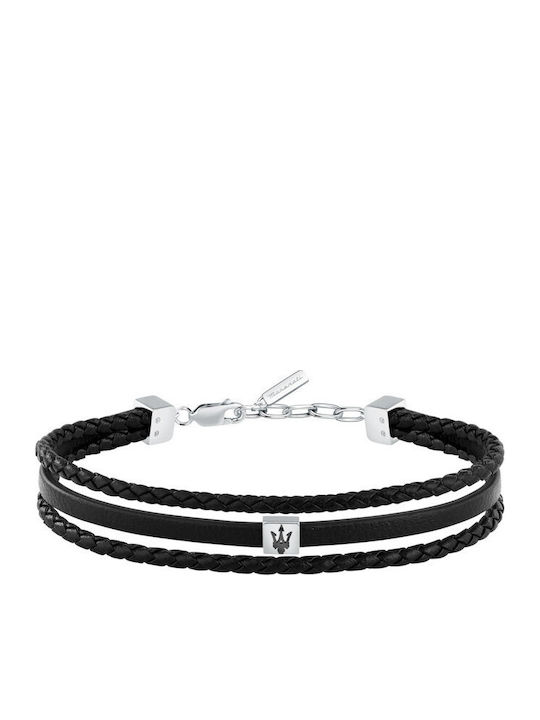 Maserati Men's Bracelet made of Leather