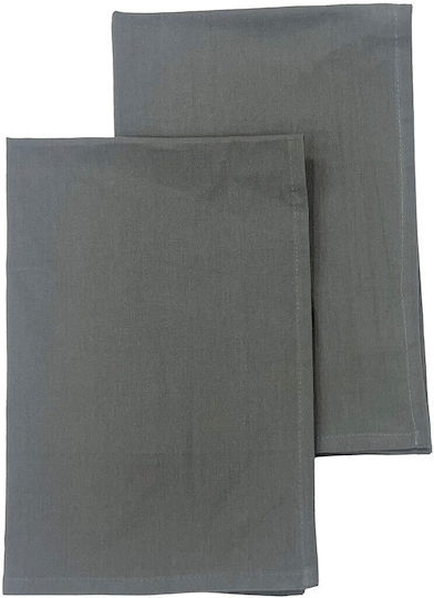 Melinen Prosop din 100% Bumbac în Culoarea Gri 45x65cm 2buc Melinen Prosop din 100% Bumbac în Culoarea Gri 45x65cm 2buc