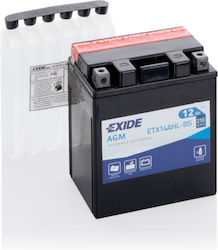 Батерия за Мотоциклет Exide Etx14ahl-bs 12v 12ah Батерия за Мотоциклет Exide Etx14ahl-bs 12v 12ah