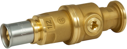 Giacomini Rm252y004 Valvulă Semi-dutch cu Balon 1" X 20x2 Conector Fitinguri din Alamă
