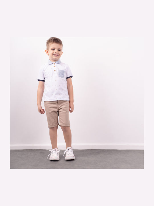 Kids' Set with Shorts Summer 2pcs White