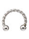 Σκουλαρίκι Septum Μύτης από Ατσάλι 8 x 3mm Ασημί
