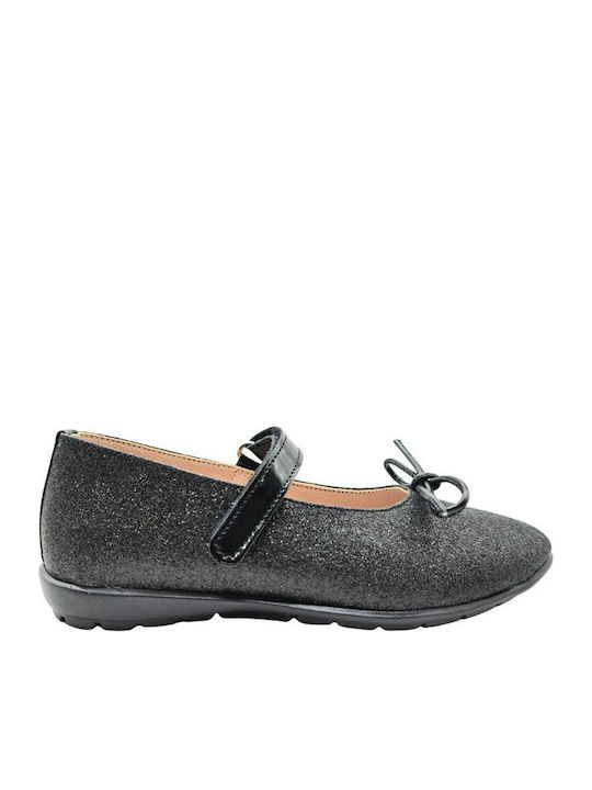 Ricco Mondo Kids Leather Ballerinas Barrette wi...
