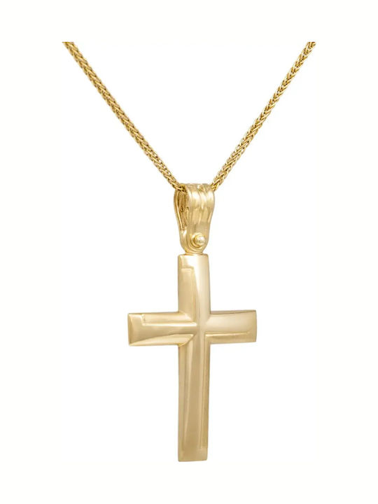 Gold Cross 14K Double Sided