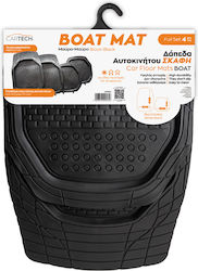 Boatmat Raised Sides Floor Mats 4pcs Set Black Cartech Boatmat Raised Sides Floor Mats 4pcs Set Black Cartech