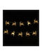 20 Lights LED 3m. Warm White Battery in String 1pcs